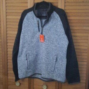 NWT Elevate Vorlage Half Zipper Light Heather Grey Jacket Size 2XL